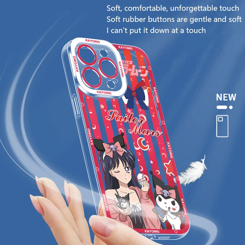 Силиконовый чехол Sanrio Melody Cinnamoroll для Xiaomi Redmi Note 12 Pro Plus Turbo 13 12S 11 11S 10 10S 9S 9 Max 8 7 6 A1 A2