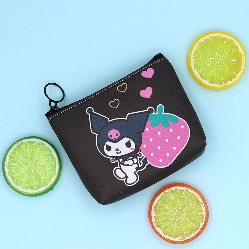 

Sanrio Girl Cute Coin Purse Kuromi Hello Kitty My Melody Cinnamoroll Girl Cartoon Cute Storage Bag Fashion Key Pendant Girl Gift