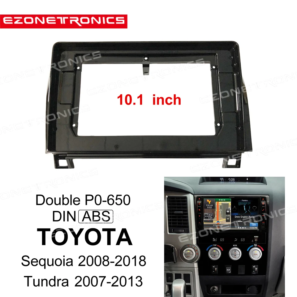 10 1 дюймов для TOYOTA Sequoia 2008-2018 Tundra 2007-2013 двойной Din радиопроигрыватель комплект