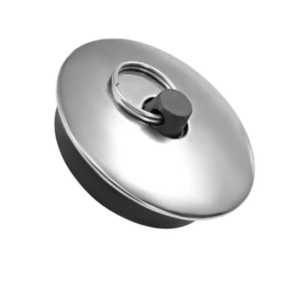 

Bathroom Accessries Rubber Sink Plug Drain Stopper Sink Water Stopper With Ring Bathtub Accessories Drain Cover