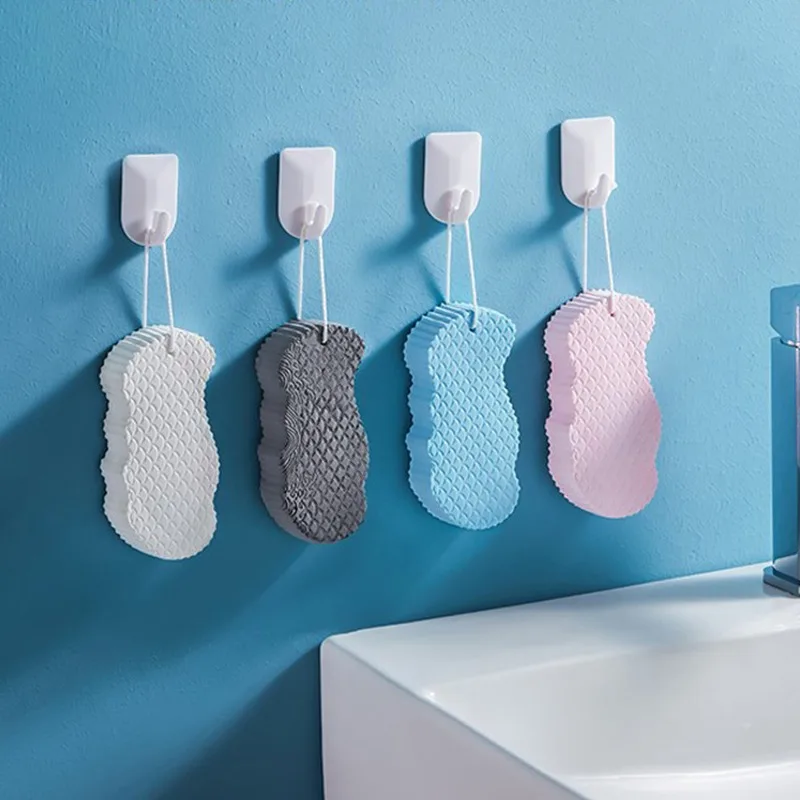 

Bath Sponge Brush Shower Skin Clean Massage Soft SPA Foam Dead Skin Remover Moisturizing Scrubber for Kids Adults Rope Holder