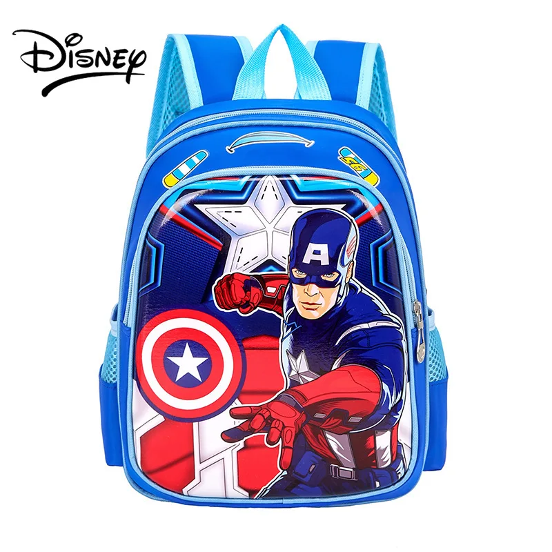 Disney Children's Backpack for Kids School Bag Cute Cartoon Car Boys Durable Waterproof Kids Backpacks Kindergarten Student