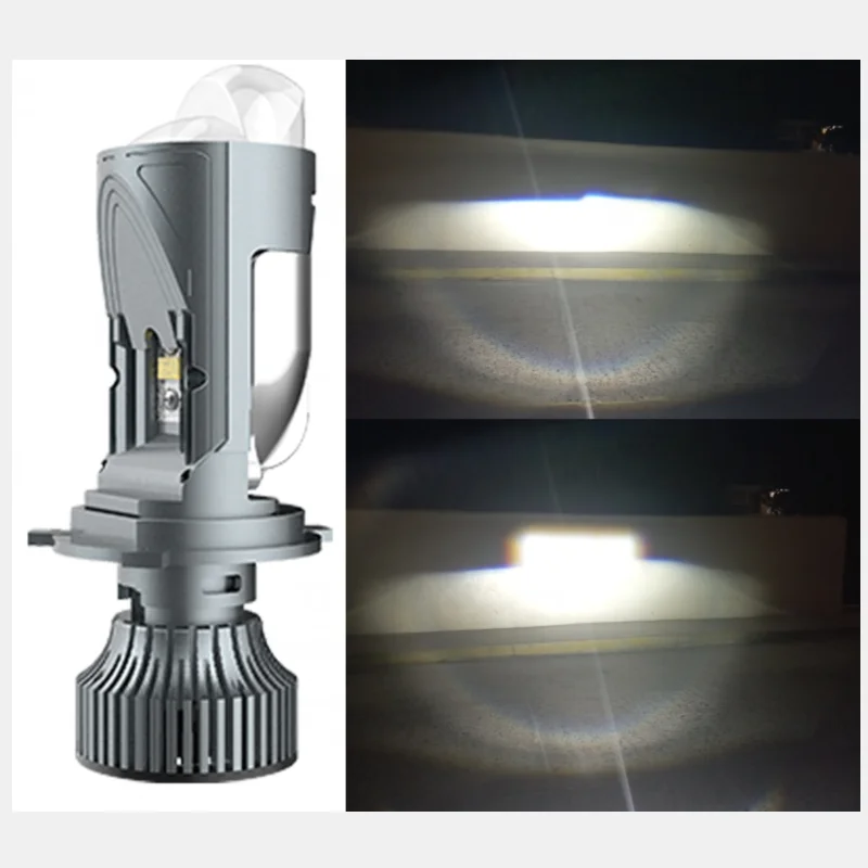 

YY Double Single Mini Lens H4 LED Car Headlight Bulb Projector Auto Lamp High/Low Beam Super Power 12V 24V 110W 18000Lm