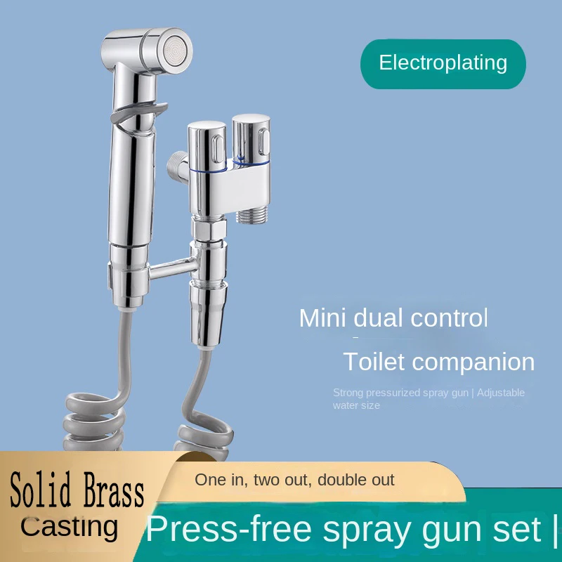 

Handheld Bidet Sprayer High Pressure Washer Manual Bidet Enema Shower Toilet Accessories Bathroom Cleaning Bathroom Accessories