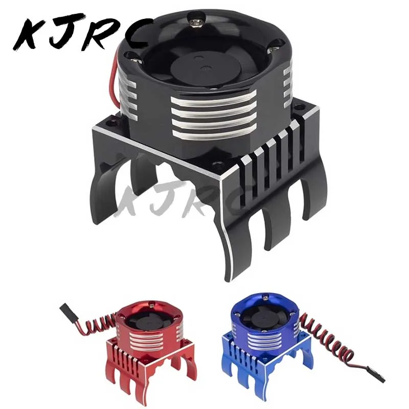 

KJRC 42Mm Motor Cooling Fan Heat Sink With LED Light For Traxxas 1/10 E-Maxx E-Revo Summit Arrma 1/8 Kraton Talion Typhon