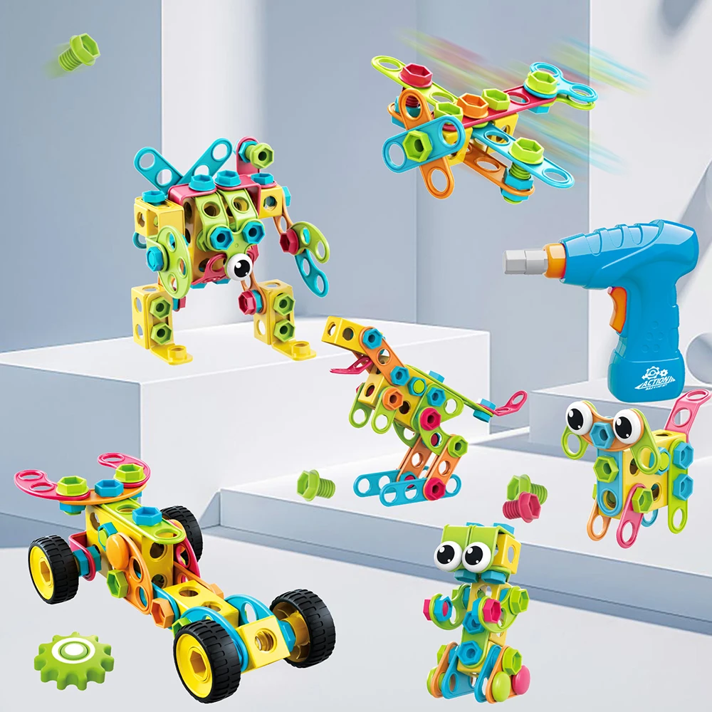 Электрическая дрель винтовая гайка разборка комбинация Игрушка Головоломка