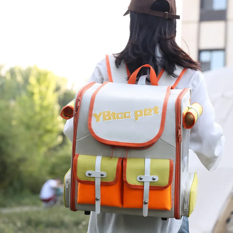 

Pet Cat Dog Carriers Bag Outdoor Cat Bag Breathable Backpack Portable Backpack Large Capacity Pet Products Supplies
