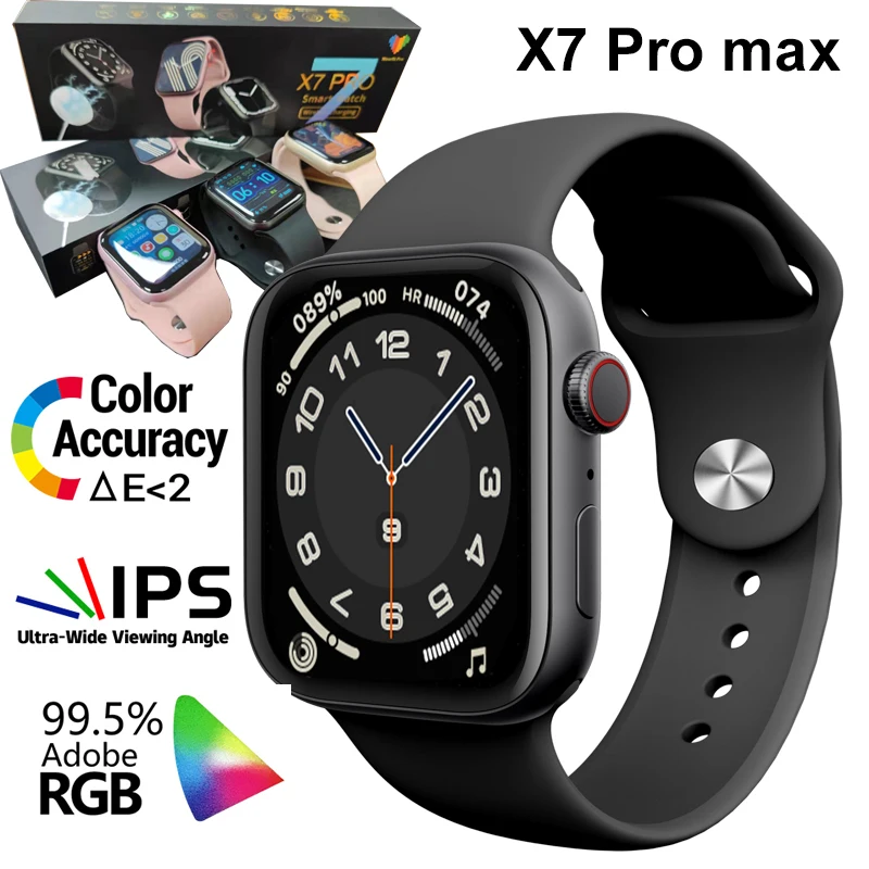 

X7 Pro Smart Watch for Women Bluetooth Call 1.8" HD Split Screen IP67 Waterproof Smartwatch Men Fitness Health Sports Watch
