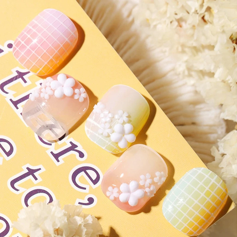 50/100 шт. 3D цветок дизайн ногтей подвески украшения наклейки для женщин девочек DIY