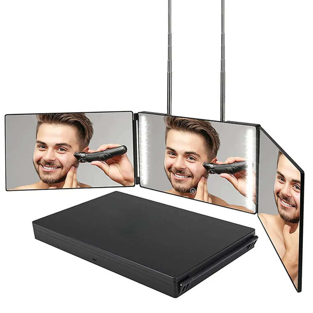 

Three-fold Mirror A 360-degree Viewing Angle Practicing Home Decor Mirror For Self Hair Cutting And Styling DIY Haircut Tool