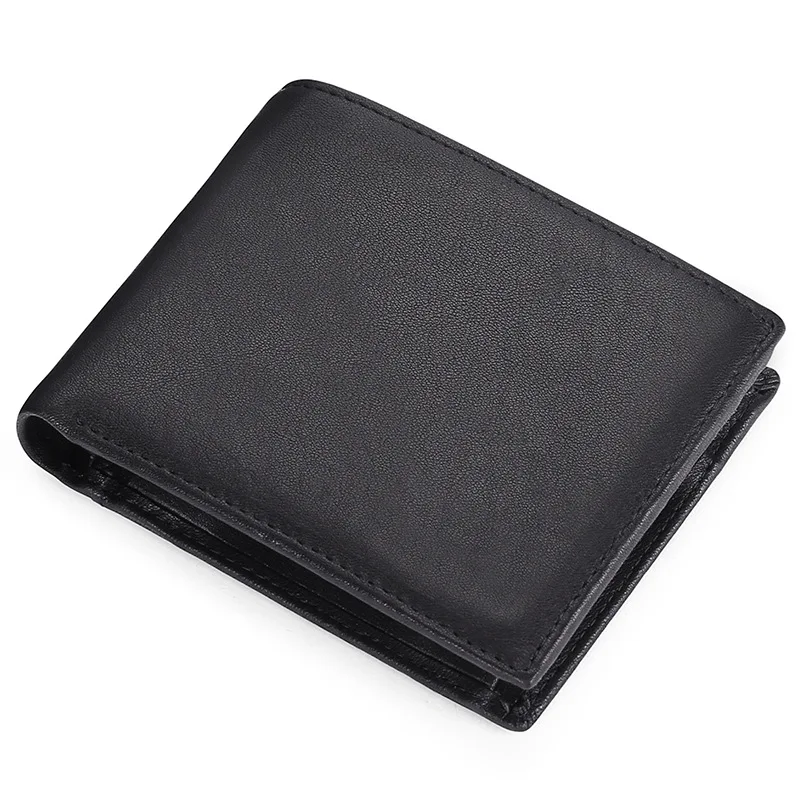Multifunctional Suit Bag 2023 New Men's Wallet Top Layer Cowhide Contrasting Color Multifunctional Wallet RFID Anti-theft Brush images - 6