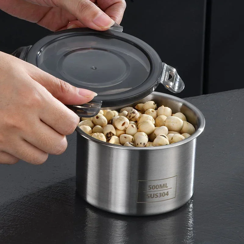 Герметичная банка из нержавеющей стали коробка для хранения свежих продуктов