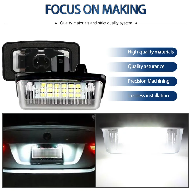 2 шт. автомобильный номерной знак Canbus для Toyota Corolla E11 Crown S180 Starlet EP91 Vios Previa ACR50 GSR50 12 В