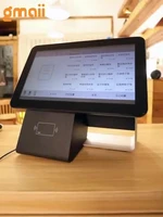 dual touch screen tablet pos cash register machine cash drawer register