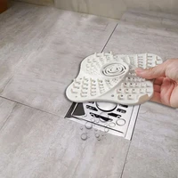 1pc shower drain cover drain hair catcher sink strainer tpr drain strainer sewer filter silicone drains protection for bathroom