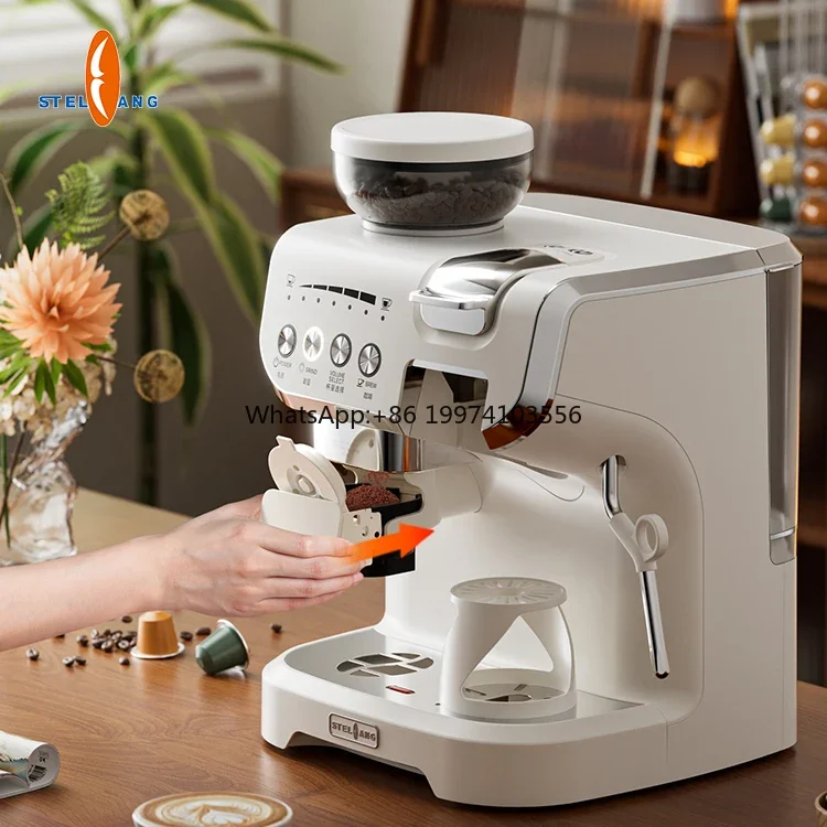 Электрическая кофемашина с мягкой капсулой 19 бар 6 в 1