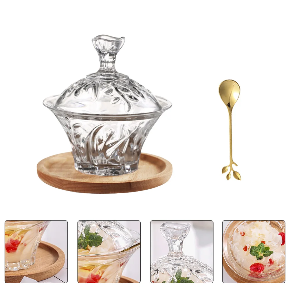 

1 Set Practical Salad Storage Bowl Dessert Display Bowl Glass Bowl Dish