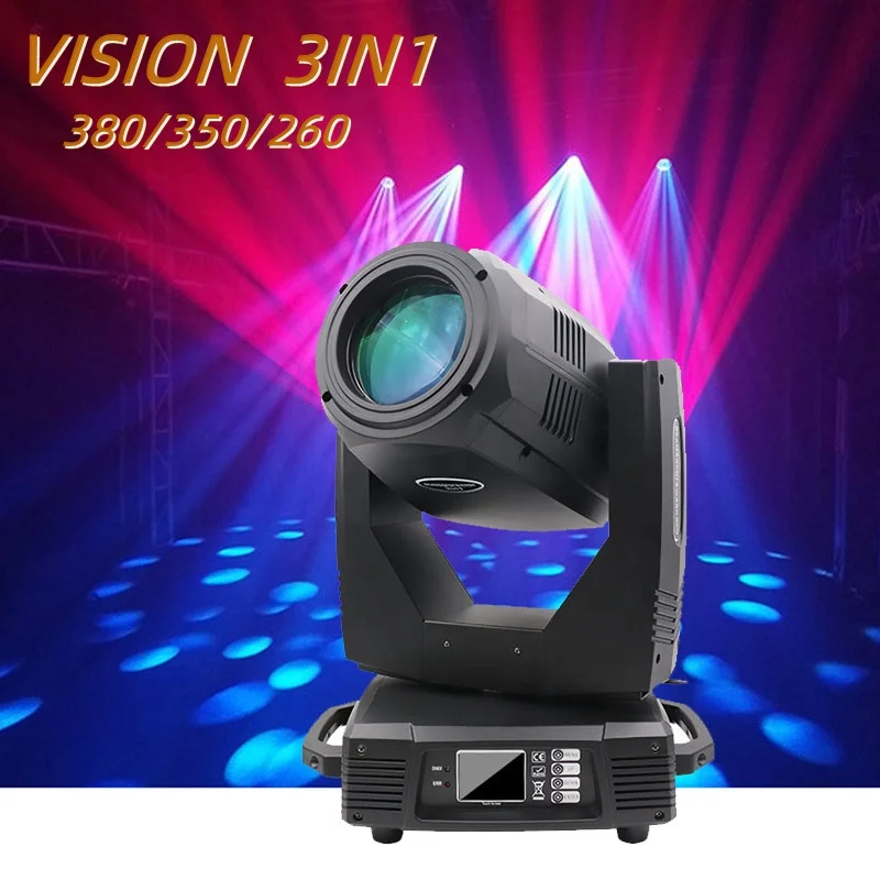 

Vision 380 Gobo светильник 3 в 1 Светодиодный прожектор для сцены 18r