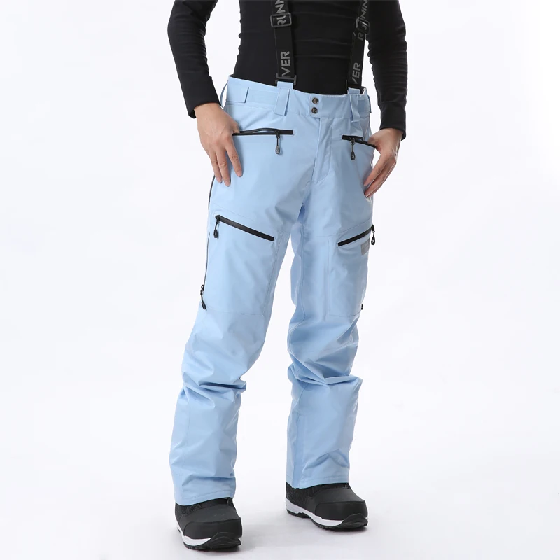 RUNNING RIVER Бренд Новые Зимние Тёплые Мужские Брюки Для Сноуборда С Мембраной