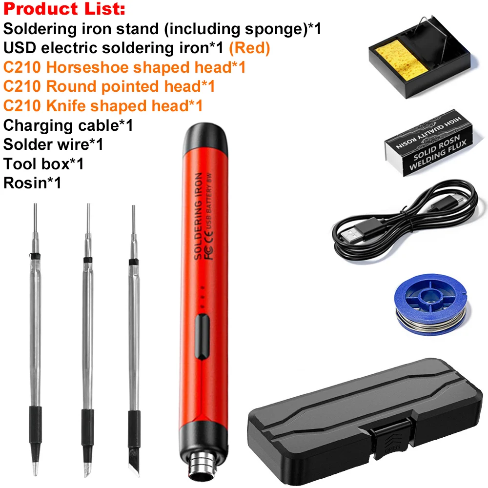 

Беспроводной паяльник Aideepen, 3 уровня нагрева