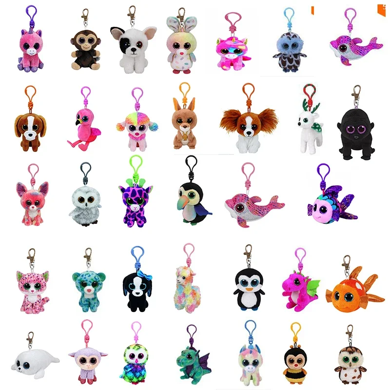 Ty Beanie 3 &quotмини брелок для ключей рюкзак с зажимом Specks Tasha Fantasia собака Единорог