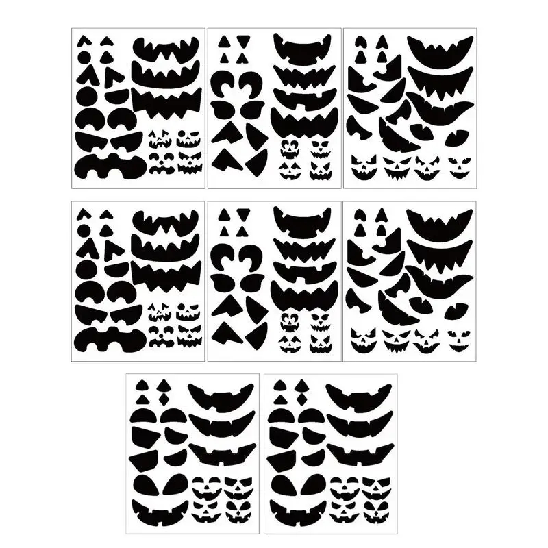 Наклейки с изображением тыквы Jack O наклейки для фонарей 8 листов украшения на