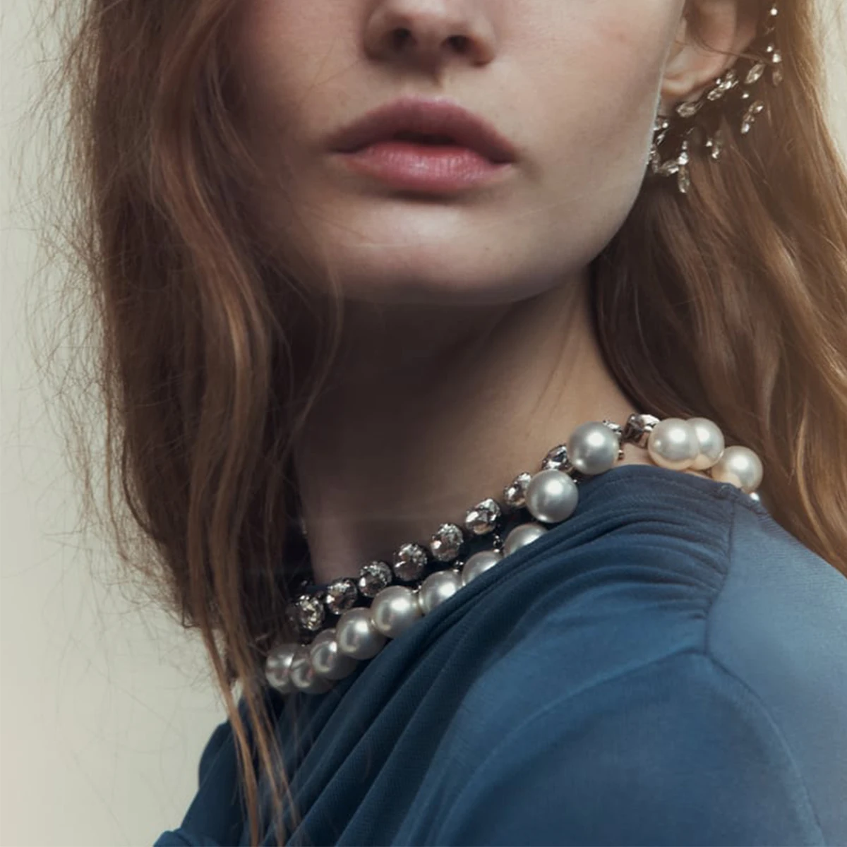 Новинка 2024 блестящее женское ожерелье-чокер ZAA с искусственным жемчугом модное