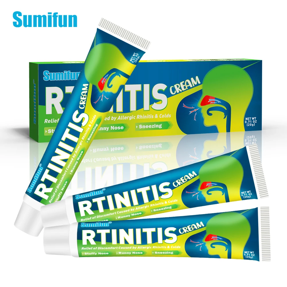 

3Pcs Sumifun Nasal Rhinitis Cream Herbal Sinusitis Treatment Ointment Cold Itchy Runny Nose Breathe Soothing Chinese Medicines