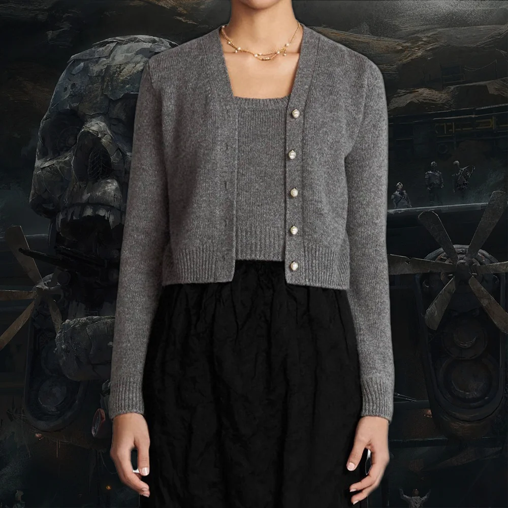 

NIGO Cashmere Knit Cardigan Vest #nigo6637
