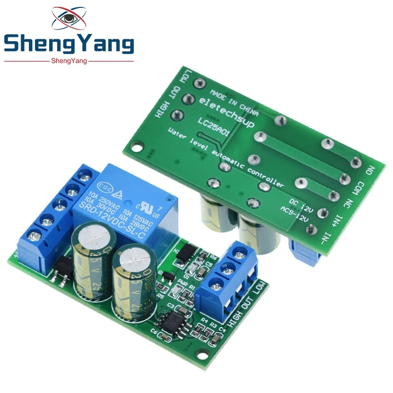 12V Water Level Automatic Controller Liquid Sensor Switch Solenoid valve Motor Pump automatic control Relay Board - купить по