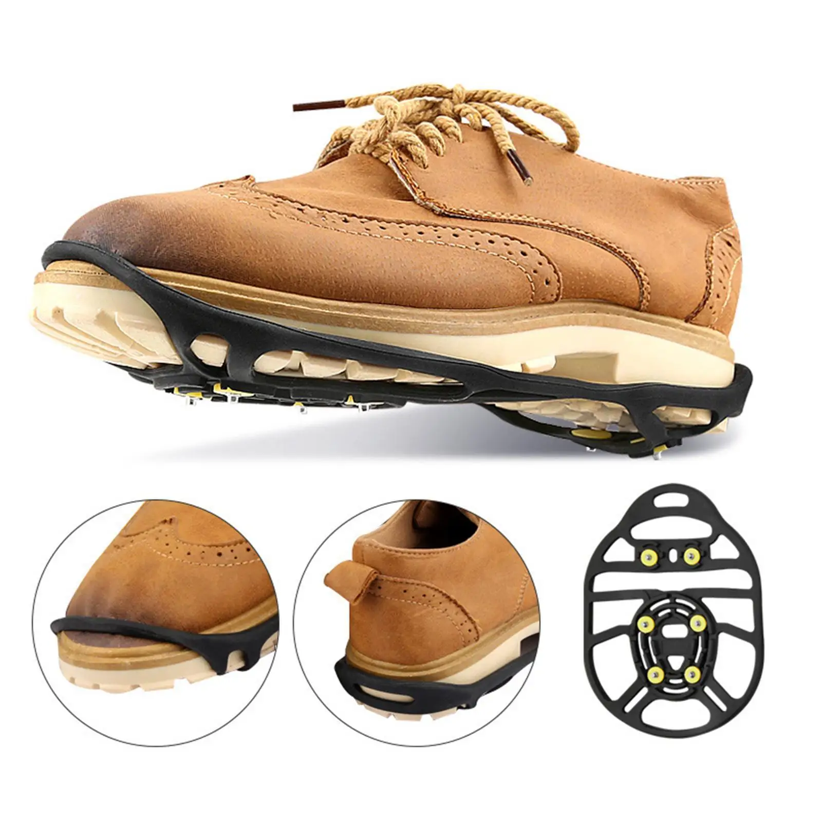 Снежные шипы для снега и льда обувь обуви захваты альпинизма дождливой снежной