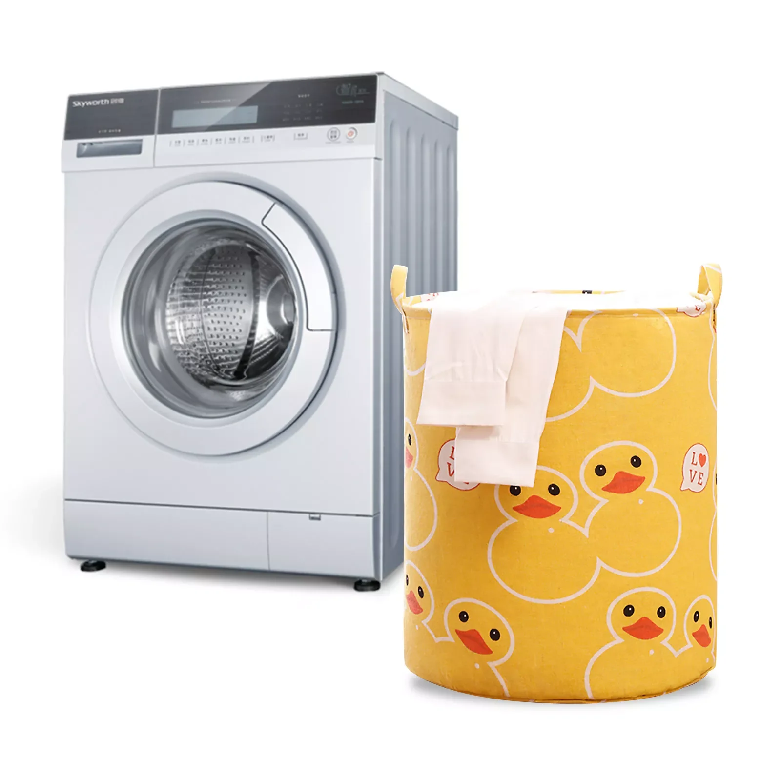 

2023NEW Laundry Baskets 1PC For Home Bathroom Cat Print Save Space Household Supplies Toy Storage Box Laundry Bucket