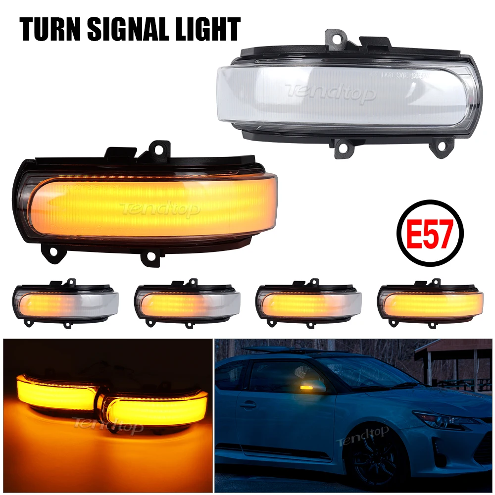 2 шт. автомобильный светодиодный динамический указатель поворота