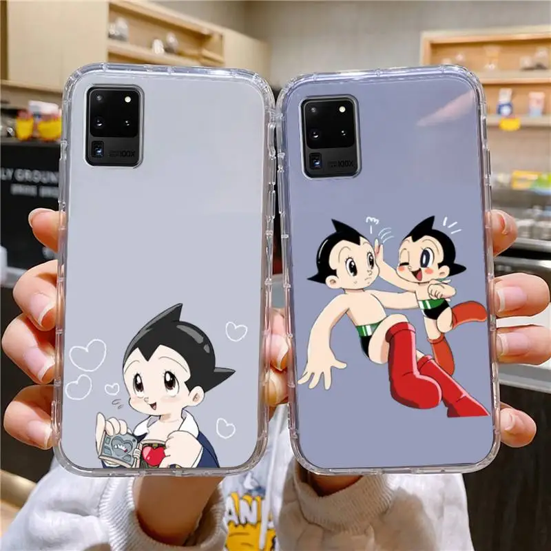 

Japanese Anim Astro Boy AstroBoy Phone Case For Samsung Galaxy S10 S10e A70 Edge S22 S23 Plus Ultra Note10 Transparent Cove