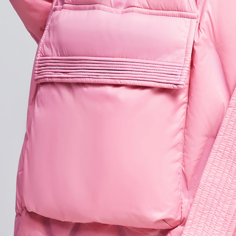 JAZZEVAR Ultra Light White Eiderdown Women's Down Jacket New Winter 2022 Stand-up Collar Ringer Warm Coat