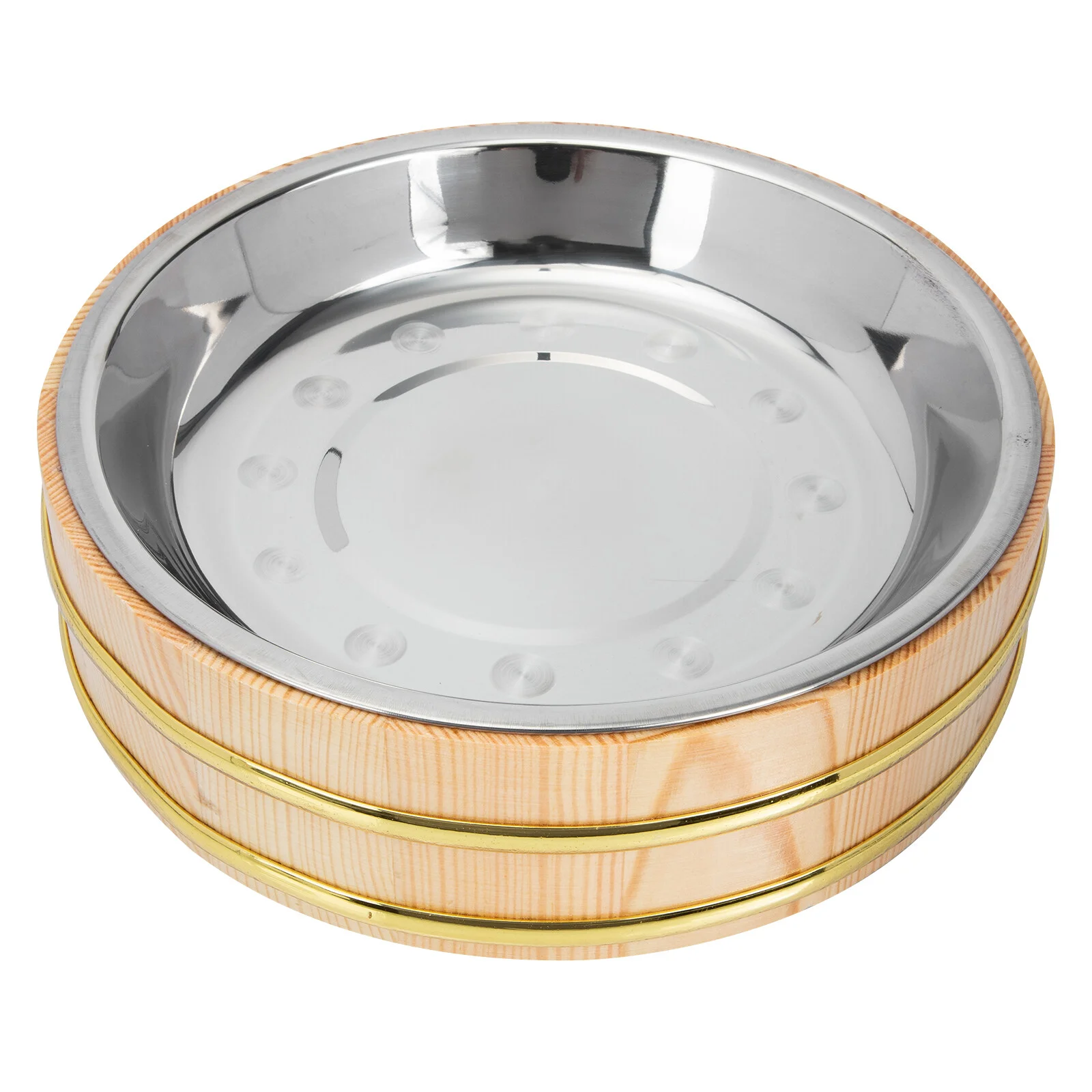 

Storage Bucket Wooden Kitchen Gadget Household Rice Bowls Japanese Barrel Utensil Sushi Container Creative Food Serving