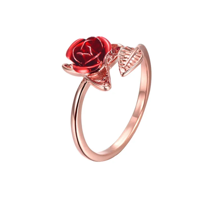 

Women's ring engagement ring ornament rose gold open ring rose ring delicate simple ring