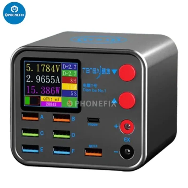 MaAnt Dianba 1 светодиодное беспроводное зарядное устройство 8 портов PD + QC3.0 быстрая