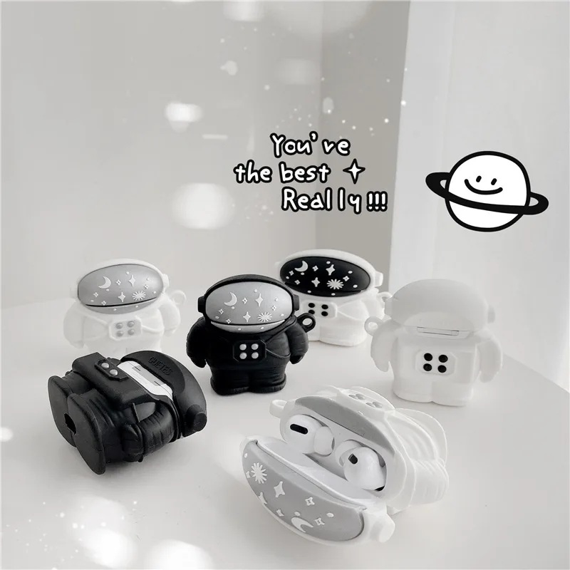 

Astronaut Airpods Pro Protective Case Wireless Bluetooth Apple 1/2/3 Earphonecase Silicone Suitable