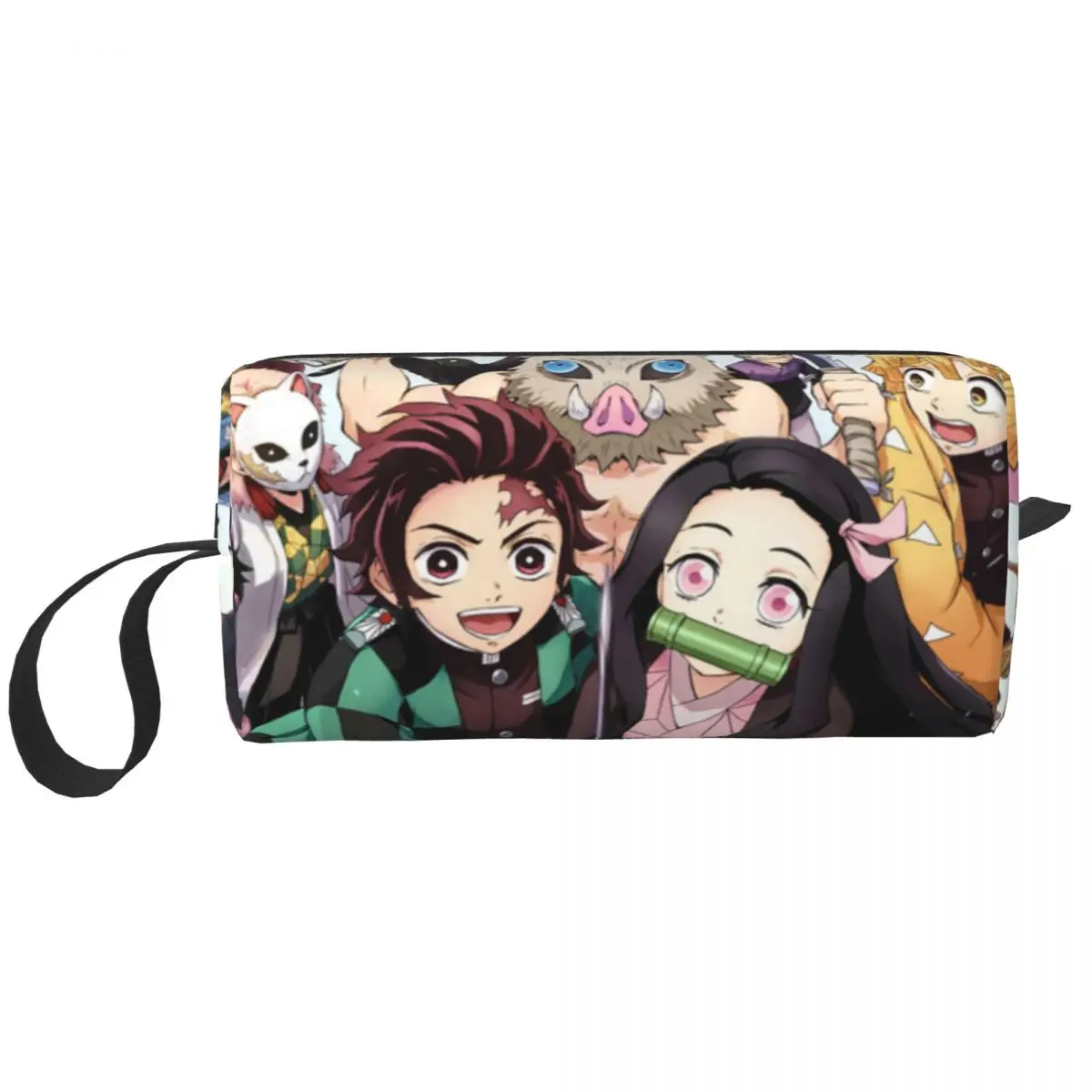 

Kimetsu No Yaiba Demon Slayer Cosmetic Bag for Women Makeup Bags Anime Travel Water Resistant Toiletry Bag Organizer Storage Bag