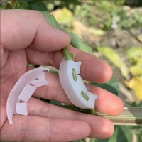 100pcs plant bender plastic tomato holder tomato reinforcing clips branches bender bending clips low stress training clips hot