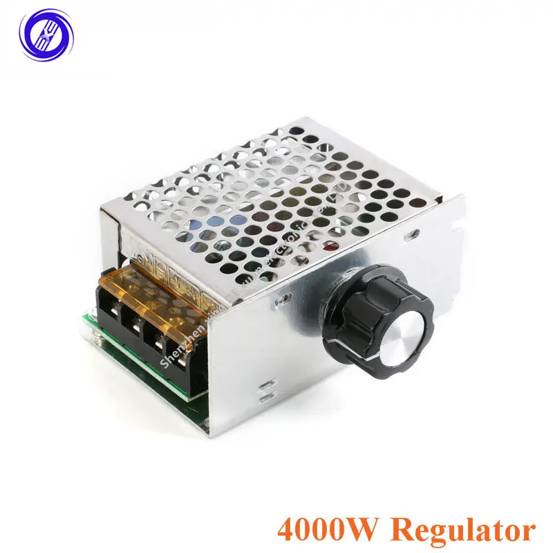 

High Power AC 4000W 220V SCR Voltage Regulator Adjust Motor Dimmer Speed Control Thermostat Module Electric DIY Kit