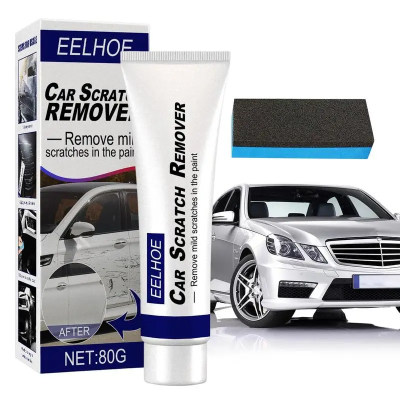 

Car Scratch Remover 84g Quick Scratch Eraser Kit Car Scratch Remover That Removes Blemishes Includes Sponge Wipe Car Wax Polish