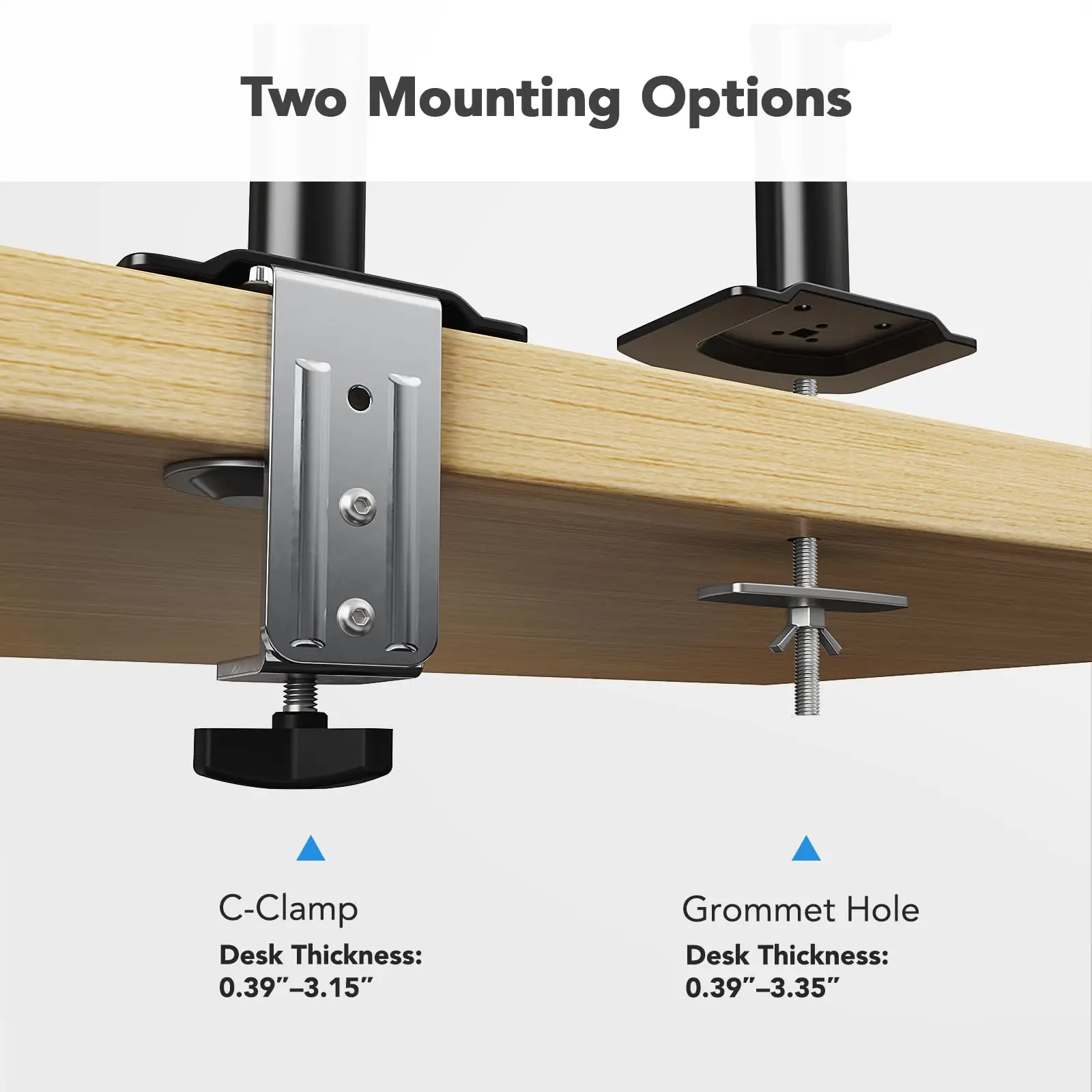 Регулируемая газовая пружина крепления монитора