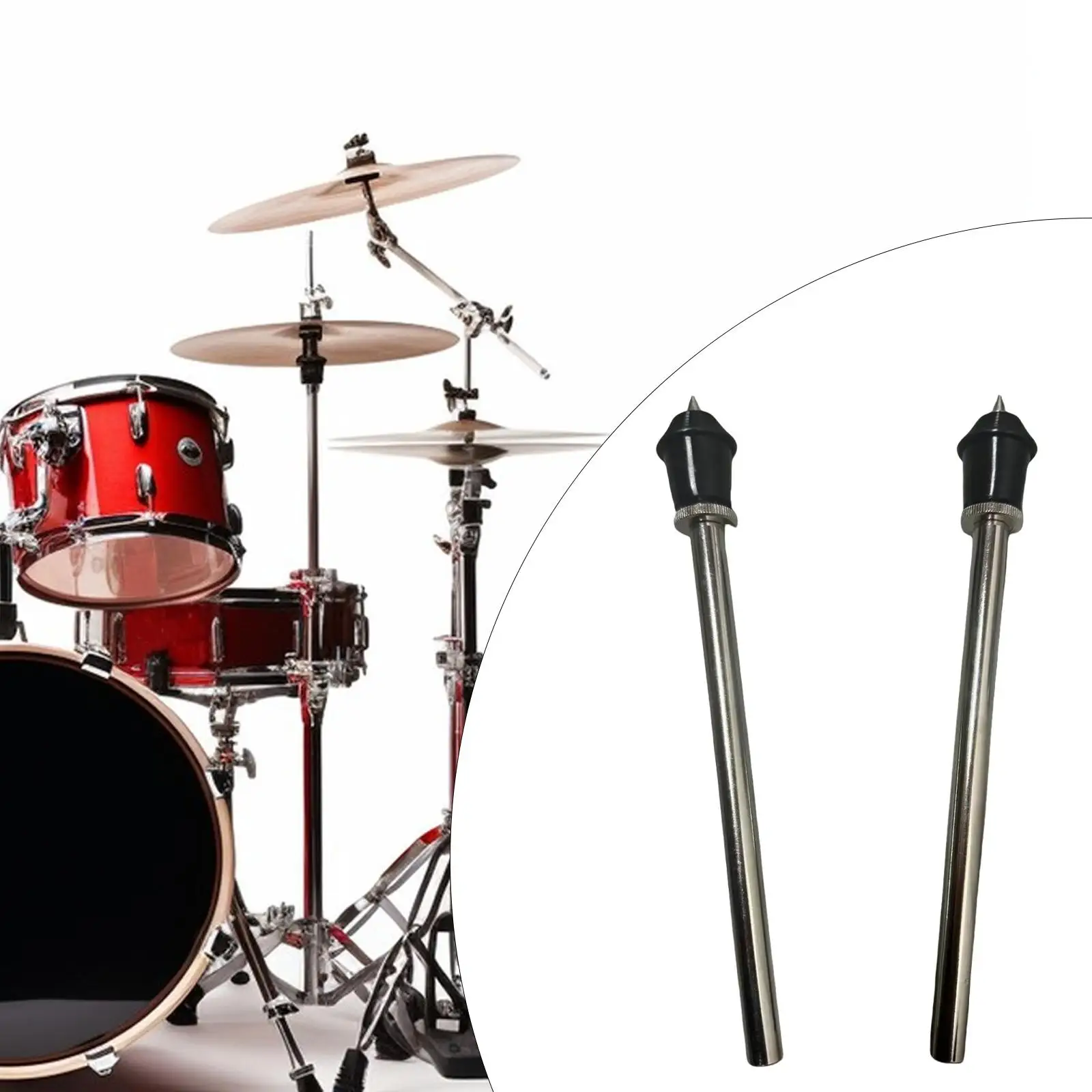 2x Барабанная установка Металлические ножки Tom Feetdrum Set Hardware Floor Legs Прямые