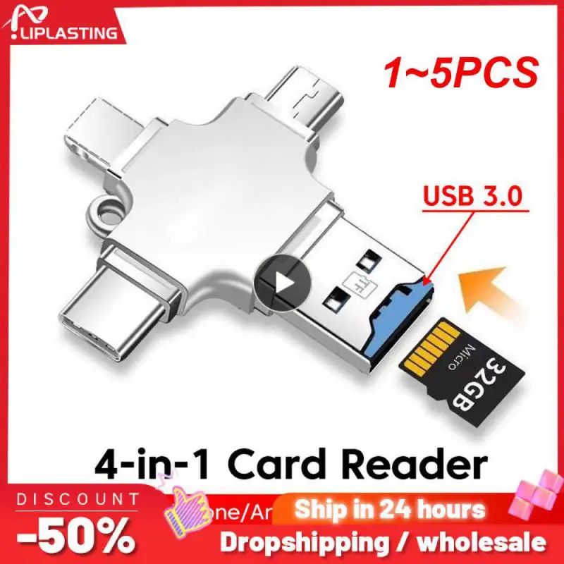 

1~5PCS In 1 Card Reader Card Adapter USB 3.0 to USB Card Reader OTG Adaptador USB for Type Adapter