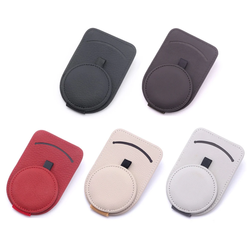 

Leather Visor Clips for Glasses Universal for Car Interior Parts Card Ticket Fastener Portable Car Visor Sunglasses Holder Clip