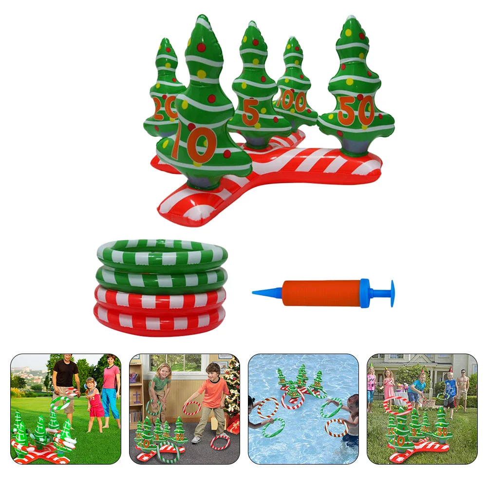 

1 Set Christmas Tree Toss Ring Game Funny Xmas Ring Tossing