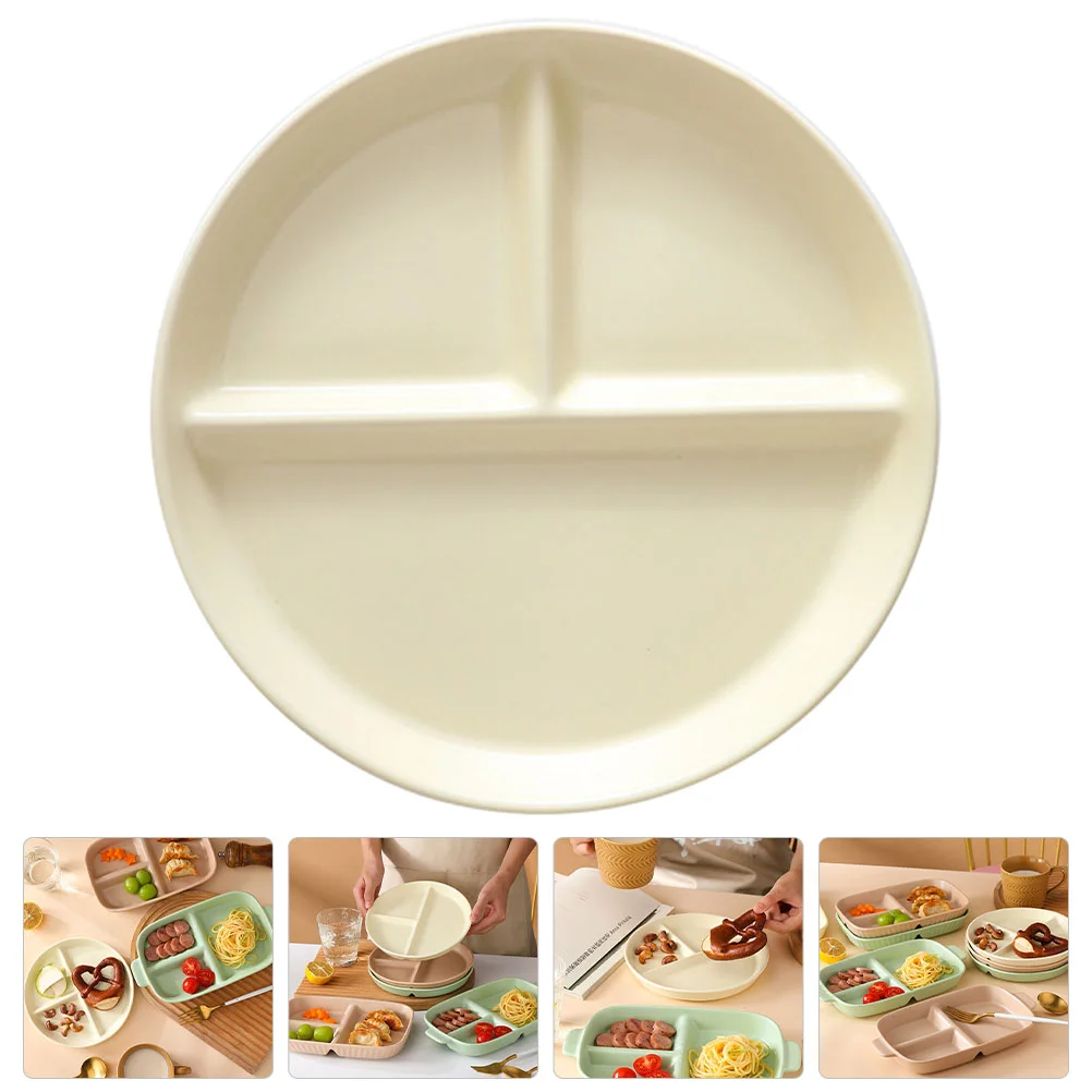 

Plate Snack Serving Home Divided Storage Ceramic Dinner Children Supplies