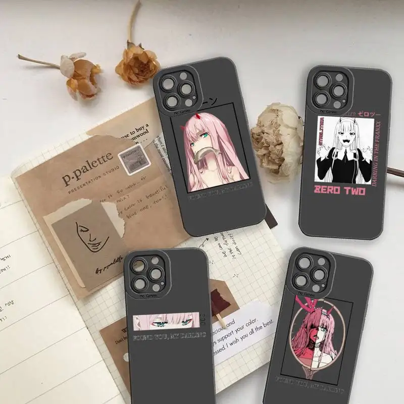 

Zero Two Darling in the FranXX aesthetics Phone Case For iPhone 13 12 11 Pro MAX Mini X XS XR 7 8 Plus Liquid Silicone